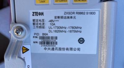 Китай ZTE ZXSDR R8862A S1800 -48V 10A UL:1730MHZ-1780MHZ DL:1825MHZ-1875MHZ B6A PN:129556431016 продается