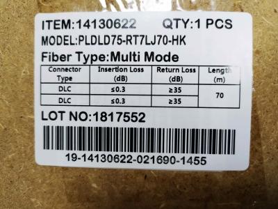 China PLFLF75-TY7LJ70-HK Mulyi Mode Fiber ITEM:14130622 for sale