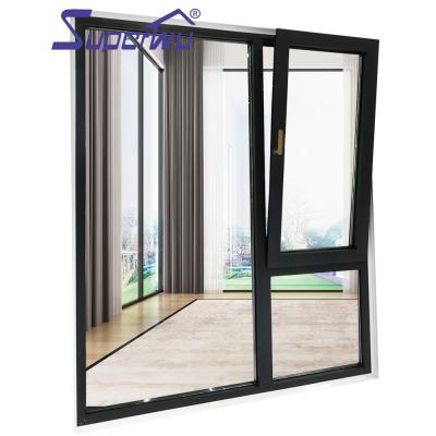 China Folding Screen NFRC Windows 80 Micron Powder Coated Double Panel Aluminum Casement French Window Insect Screen Good Quality for sale