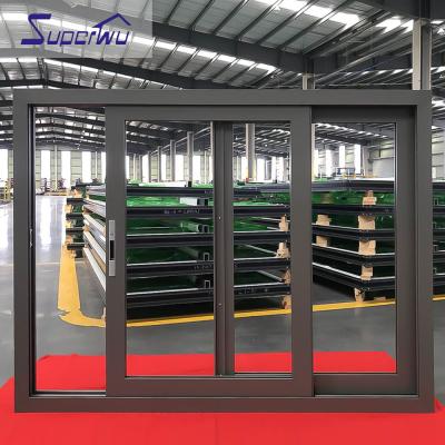 China Folding Screen Superhouse Aluminum Window Made In China Energy Saving Double Glass Aluminum Sliding Window With AS2047 NFRC DADE Approved for sale