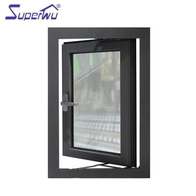 China Swing High Quality Double House Hurricane Glass Aluminum Window Proof Aluminum Casement Windows for sale