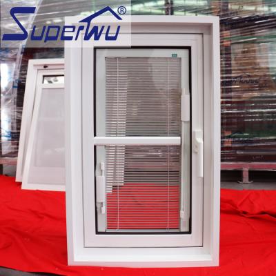 China Aluminum Folding Screen Casement Window With Tempered Glass Window Blind Double Glazed Australia Standard Window for sale