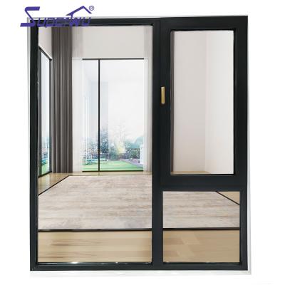 China Bulletproof Glazed Aluminum Folding Screen Nigeria NFRC Windows Casement Windows Doors With 20 Years Warranty for sale