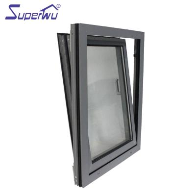 China Aluminum Folding Screen Australia Standard Glass Tilt And Turn Window Aluminum Tilt And Turn Window With Handle for sale