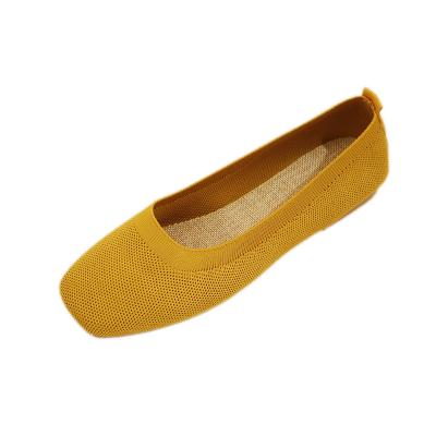 China Fashion Trend Best Selling New Factory Direct Supply Single Shoes Women Knitted Milk Bean Lazy Pedal One Pedal Casual Shoes for sale