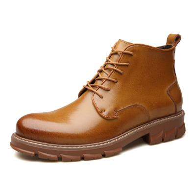 China New Men's Anti-odor Martins Leather Chelsea Boots Fashion Outdoor High Quality Dress Boots for sale