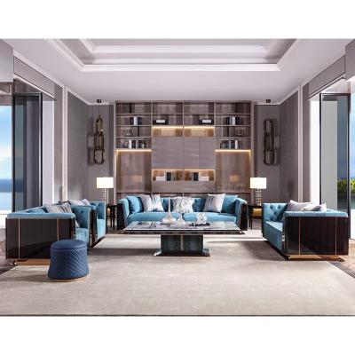 China Other ESION MAISON Factory New Style Living Room Furniture LuxurySofas Dubai Italy Leather Combination Home Sectional Sofa Directly for sale