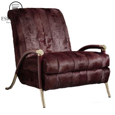 China ESION DE MAISON latest design full size modern style armchair Italian luxury single sofa chair for sale