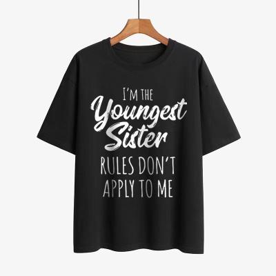 China New Anti-Shrink Younger Sister Fashion Printing T-shirt for sale