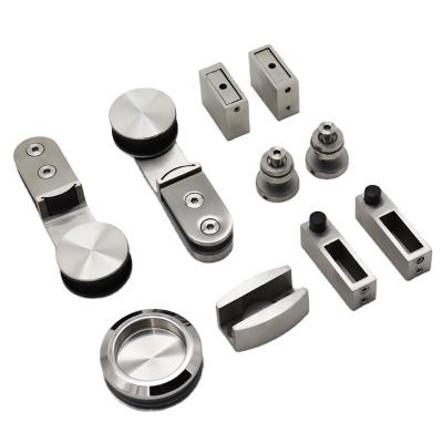 China Delta Factory Direct Sales Waterproof Bathroom Sliding Glass Door Hardware Set System for sale