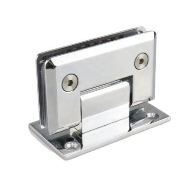 China Easy to install and low price durable zinc 90 degree shower hinge glass wall on hafele glass hinge for sale