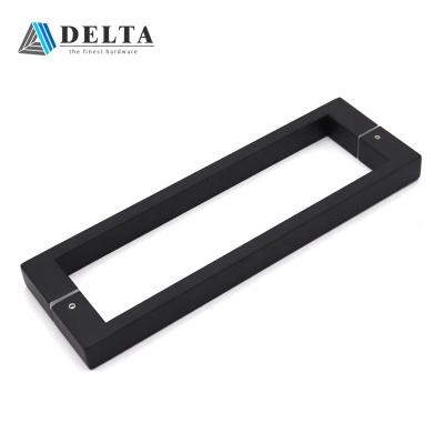 China Korea Square Modern Hot Sale Black Glass Door Handle for sale