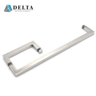 China 24 Inch Modern American Square Shower Door Handles For Glass for sale