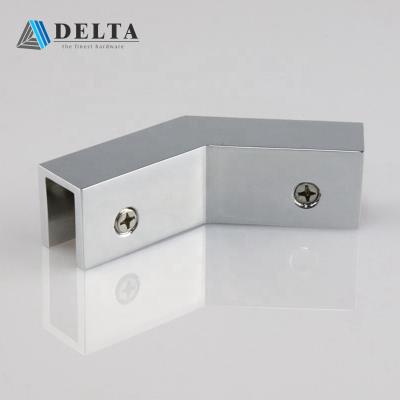 China Modern American Style Brass 135 Degree Glass To Glass Socket Above Flange for sale