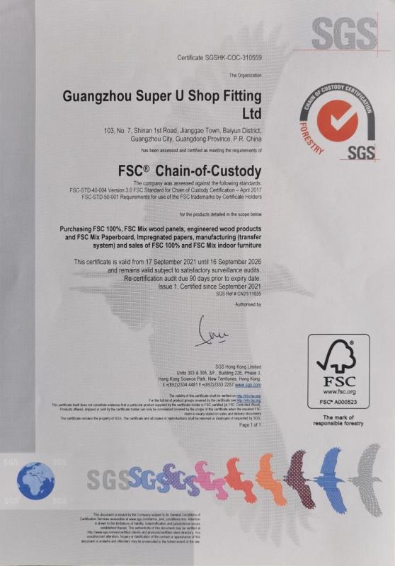 FSC - Guangzhou Super U Shop Fitting Limited