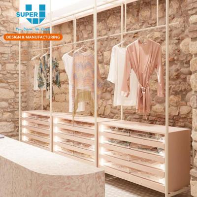 China Custom Fashion Lingerie Store Fixture Display Fashion Bra Display Rack Holder For Bra Shop Display Cabinet Fixtures for sale