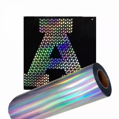 中国 PET film is high elastic holographic mirror heat transfer vinyl wholesale sticky vinyl heat transfer vinyl apparel 販売のため