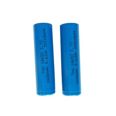 China Hot Selling Cylindrical Toys 2600mAh Lithium Battery Cells Li-ion 3.7v Battery for sale