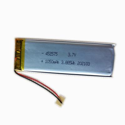 China Toys China Manufactured 3.7V Rechargeable Lithium 1050mAh 452575 Lithium Battery For 3C Electronics for sale