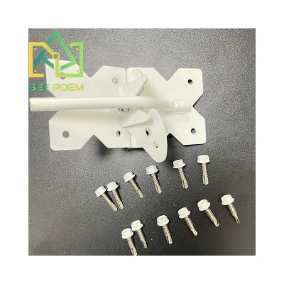 China Easily Reunited See Poem Auto Lock Vinyl / White Pool Garden Wood Fence Metal Door Latch for sale