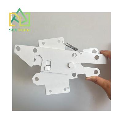 China Easily Assembled See Poem PVC Vinyl Heavy Duty Wooden Fence Gate DoorLatches for sale