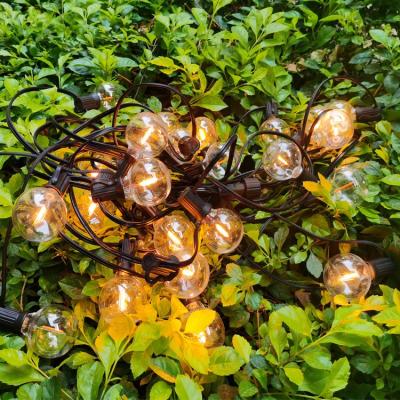 China Custom Garden Decorative LED Patio String Light 120V 230V Hanging Light Outdoor Wedding Party Patio G40 String Light for sale