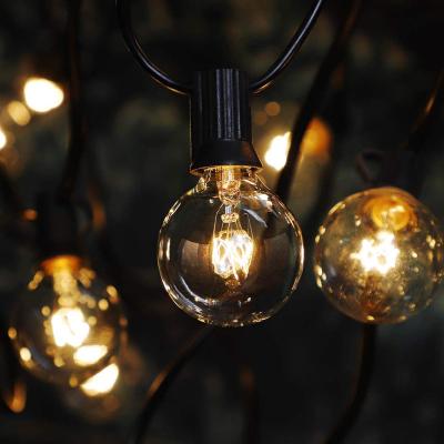 China Decorative Edison Globe G40 Tungsten String Light Fairy Lights Outdoor Patio Wedding Party LED G40 Tungsten String Decorative Tungsten String Light for sale