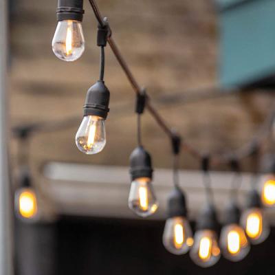 China Edison Filament Bulb Garland Street Retro LED String Light Waterproof Sting Light S14 Holiday Party Decoration Vintage Weeding Light for sale