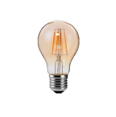 China Vintage Edison Bulb E26 E27 A60 LED Filament Bulb Residential Custom Light Bulbs Amber Frosted Glass LED Dimmable Clear for sale