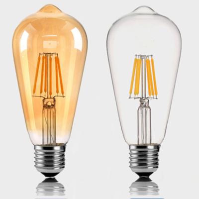 China Wholesale Antique Home Edison Lighting ST64 Filament LED Bulbs Decorate Bulb Vintage Led Bulb for sale