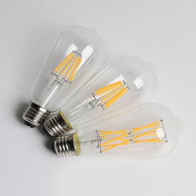 China High Brightness Led Edison Lamp Retro Glass Dimming Bulb Base Led Bulb Candle Light Bulb LED Filament E14/E27 Screw for sale