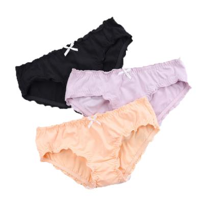 China Breathable Cute Sweet Student Bread Pants With Cotton Wood Briefs Low-waist Ears Sister Ladies Soft Panties for sale