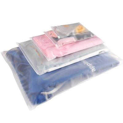 China Recycled materials frosted zipper pe pvc bags bag pe zip lock plastic zip lock packaging custom large zip lock pe bags for sale