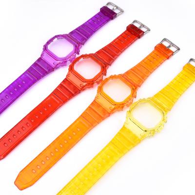 China Hot Sale Resin Amazon Watch Bands GMW-B5000 GMWB5000 silicone watch bands strap for casio watch band for sale