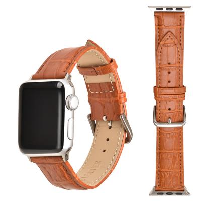 China Hot Selling Apple Leather Watch Band 42mm 38mm Genuine Leather Watch Strap For iwatch Series 1 2 3 4 5 for sale