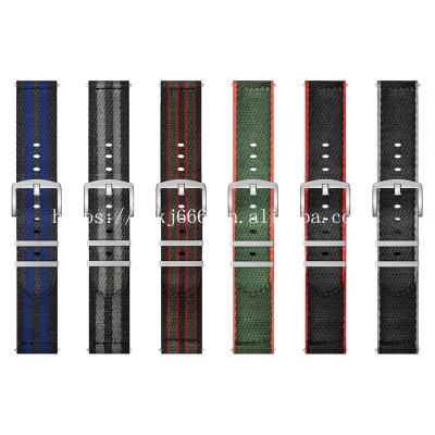 China Wholesale Daily Special Fabric Strap Band Daily Wear NATO Watch Strap 18mm 20mm 22mm Adjustable 24mm Nylon Strap for sale