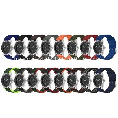 China Factory Direct Fabric Watch Strap Straps Women Men's Bracelt Watchbands Nylon Watch Band With Colorful Buckle for sale