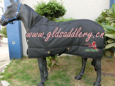 China Quilted stable horse blanket/horse blanket/horse warm equipment GLD-RQ113D for sale