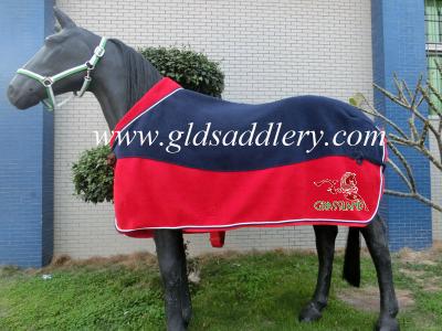 China Fleece Horse Blanket With Collar Fleece Show Blanket GLD-RF216S for sale