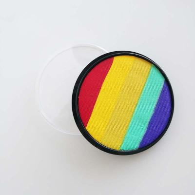 China Halloween Makeup 30g Face Paint Rainbow Slit Cake Paint 2022 Festival Halloween Makeup 30g Face Paint Rainbow Slit Cake Body Paint for sale