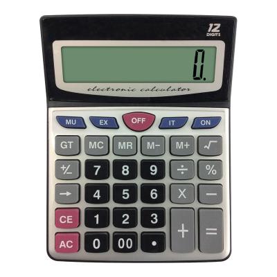 China Hot Selling High Quality 12 Digit Electronic Calculator Big 12 Digital Display Electric Calculator For Office&Bank Use for sale