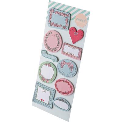 China New design love heart and fruit memo pads sticky notes new design sticky notes, stationery memo pad paper stick, fruit love heart memo pads sticky notes for sale