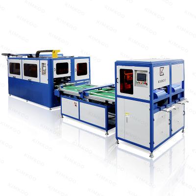 China Automatic Pocket Spring Zoning Assemble Gluing Mattress Machine for sale