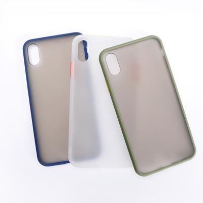 China For iPhone X 2D Shockproof Hybrid Shockproof Anti Shock Tpu PC Sublimation Phone Case Clear For Iphone X Xr for sale