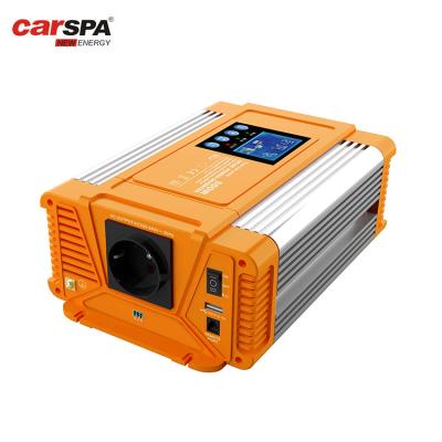 China New Aluminum Alloy Solar Power Inverter 500W 12V 220V With LCD Remote Control Display for sale