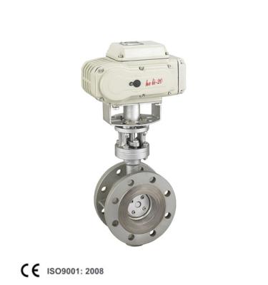 China General Electric Flanged Metal Seal Butterfly Valve With Mini Type Actuator for sale