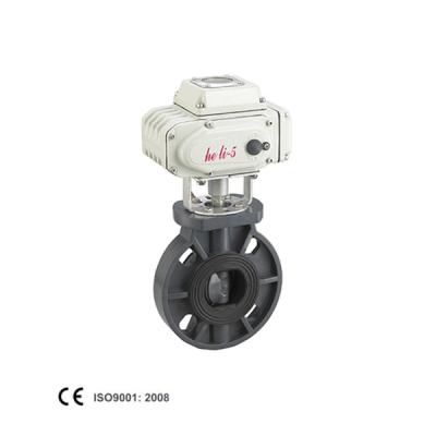 China General Good Performance PVC Electric Valve With Motorized Actuator Butterfly Valve for sale