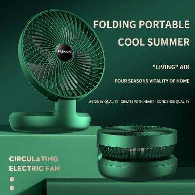 China Stretchable Mini USB Standing Small Portable Rechargeable Electric Table Fans Desktop Wall Mounted Fan for sale