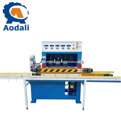 China Building Material Shops Grinding Head 4 45 Degree Straight Chamfer Line Stained Glass Grinding Machine for sale