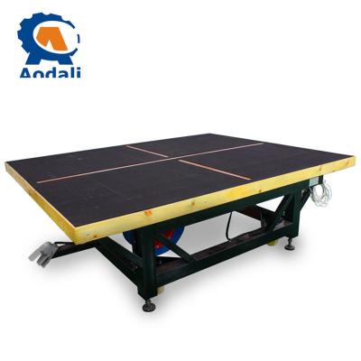 China Building Material Shops 3.6 x 2.2 x 0.8M Manual Table Glass Size Glass Breaking Table for sale